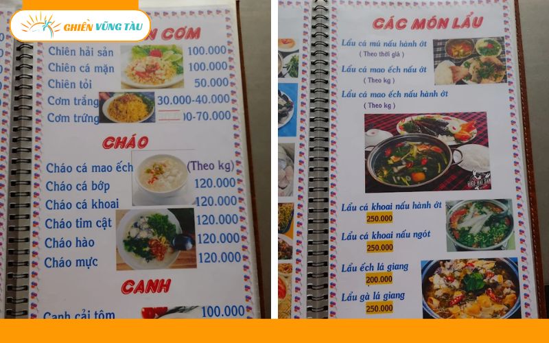 quán ăn vườn xoài vũng tàu