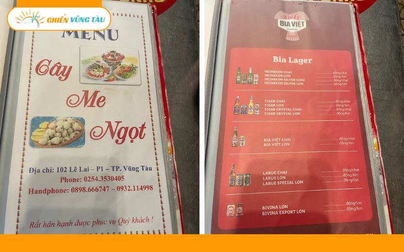 quán hải sản cây me ngọt