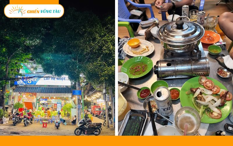 quán hải sản cây me ngọt