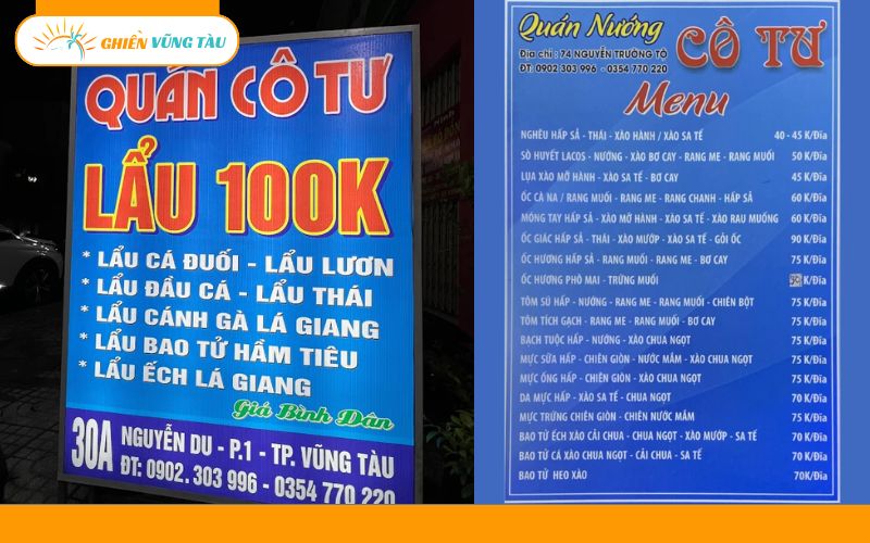 Quán nướng Cô Tư – Quán nhậu bình dân ăn là ghiền ở Vũng Tàu 9 quán nướng cô tư