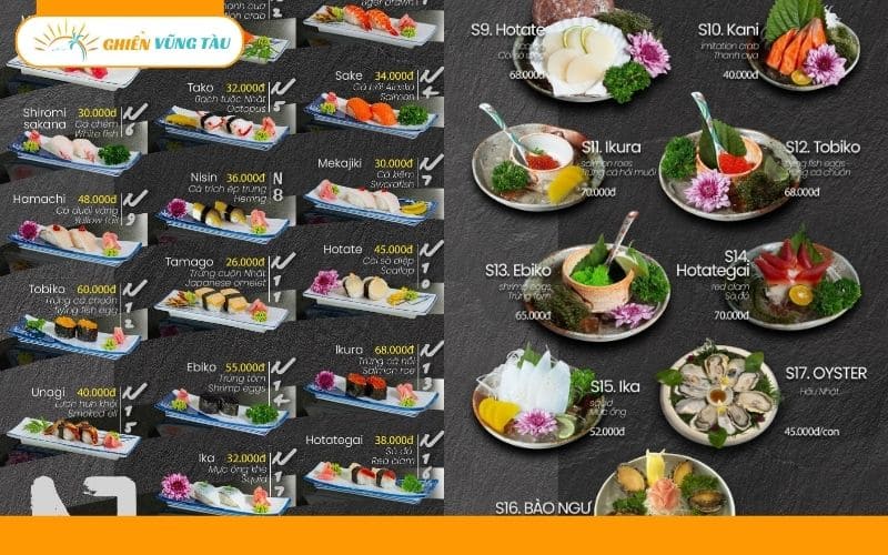 sasawa sushi vũng tàu