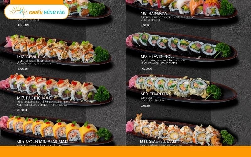 sasawa sushi vũng tàu