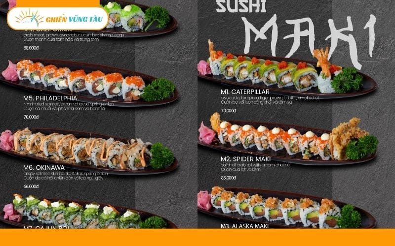 sasawa sushi vũng tàu