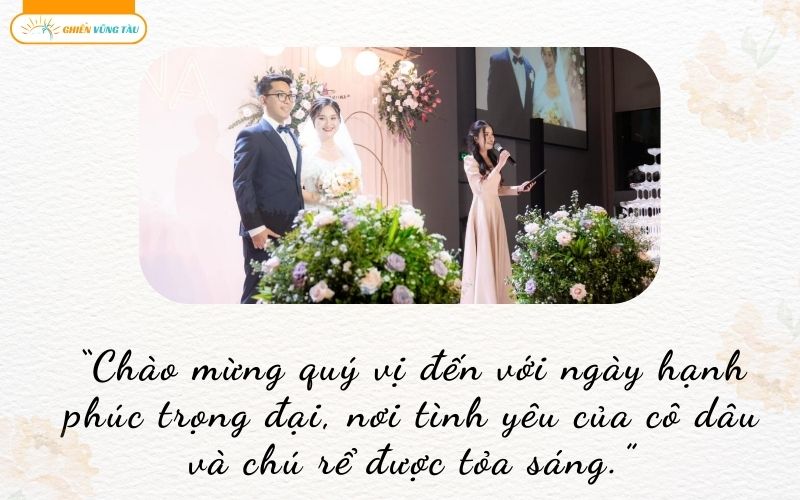 những câu nói hay của mc đám cưới