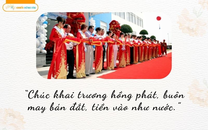những câu nói hay về ngày khai trương