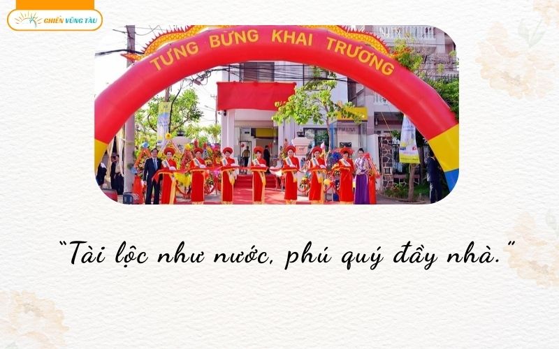 những câu nói hay về ngày khai trương