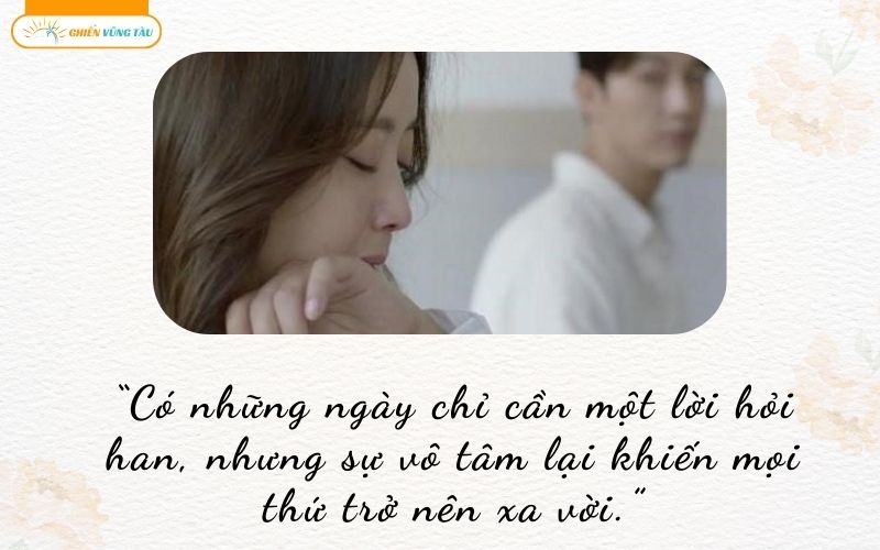 những câu nói hay về sự vô tâm của chồng