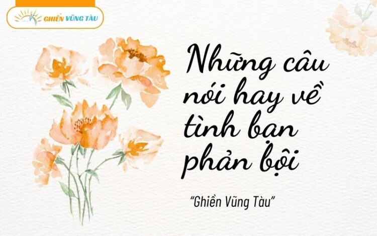 những câu nói hay về tình bạn phản bội