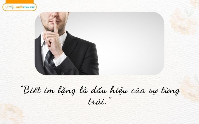 câu nói hay về sự im lặng