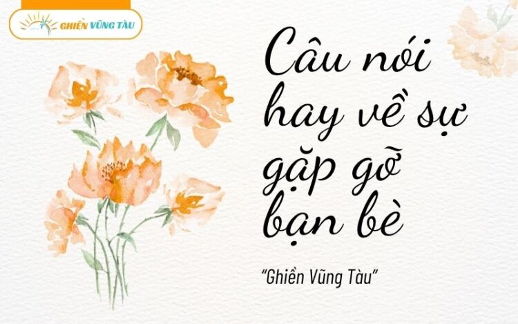 Câu nói hay về sự gặp gỡ bạn bè ý nghĩa và nhiều ẩn ý 5 câu nói hay về sự gặp gỡ bạn bè