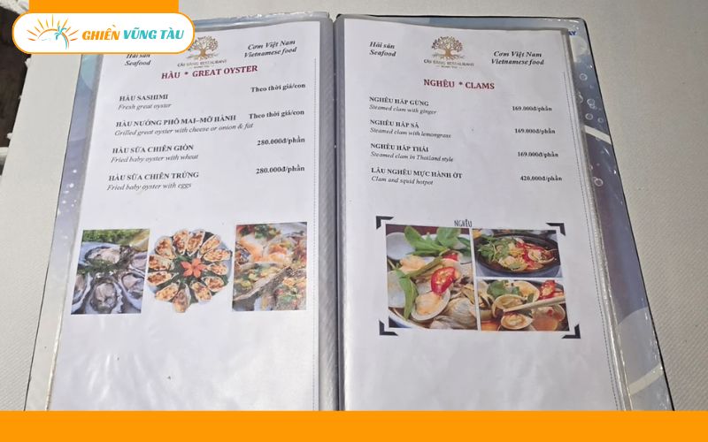 Nhà hàng Cây Bàng Vũng Tàu view biển chill, hải sản tươi 12 nhà hàng cây bàng