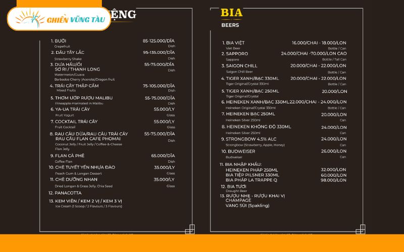 Nhà hàng Gành Hào 2 Vũng Tàu hải sản tươi, view biển cực đẹp 13 nhà hàng gành hào 2