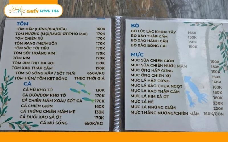 nhà hàng ngọc dung vũng tàu