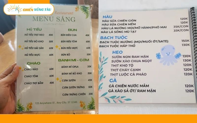 nhà hàng ngọc dung vũng tàu