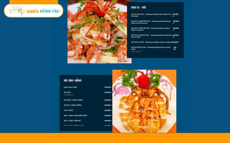 Nhà hàng Vạn Chài Vũng Tàu sang trọng, menu hải sản đa dạng 11 nhà hàng vạn chài vũng tàu