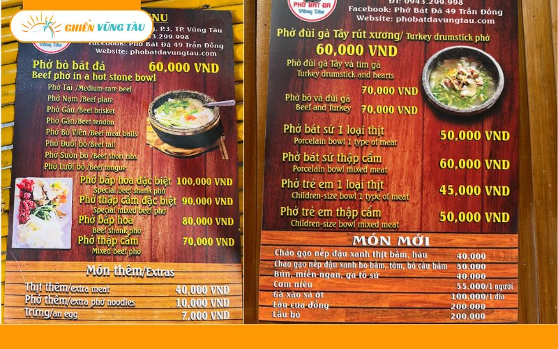 phở bát đá vũng tàu