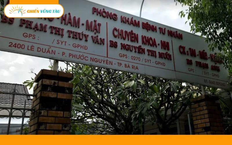 phòng khám tai mũi họng vũng tàu