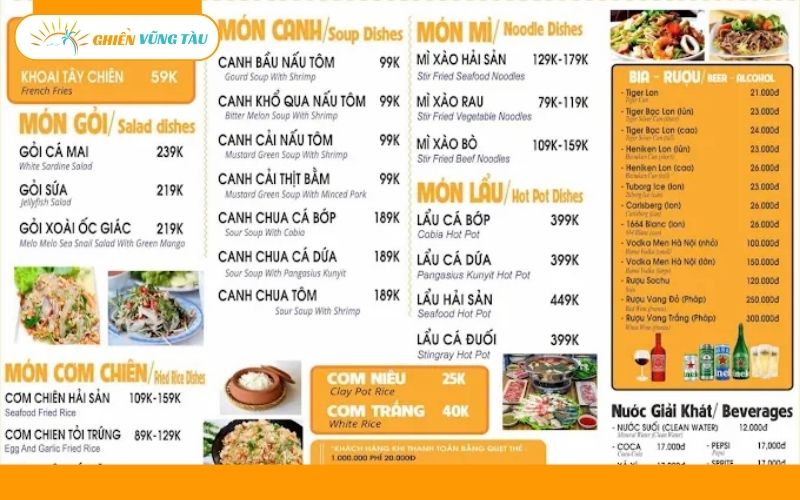 nhà hàng cậu út hồ tràm