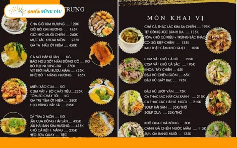 nhà hàng kim hương hồ tràm