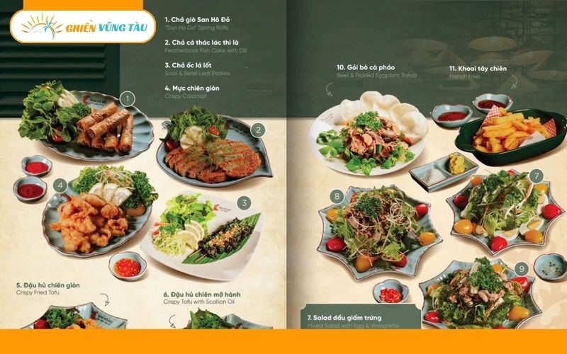 nhà hàng san hô đỏ hồ tràm